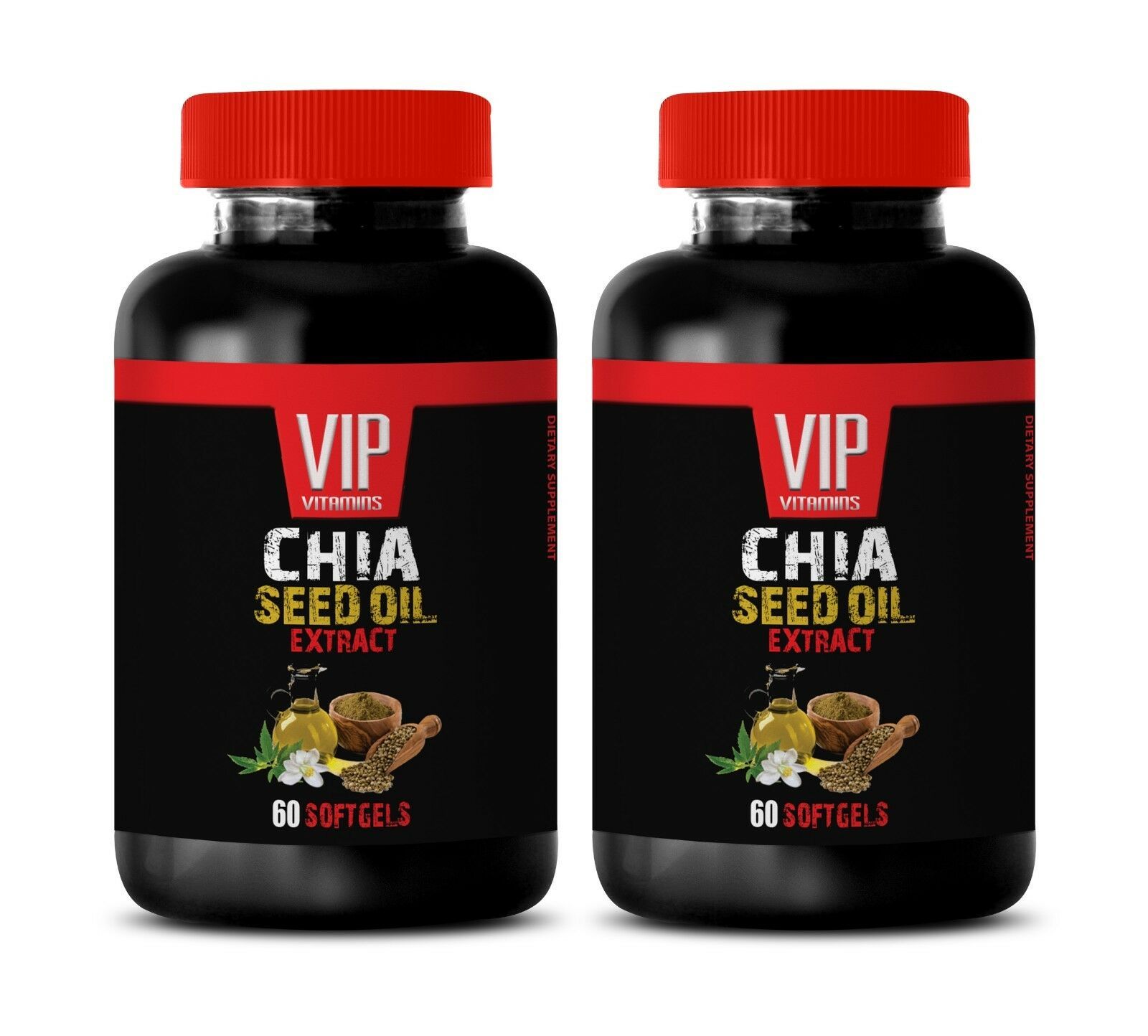 chia seeds bulk - CHIA SEED OIL 1000mg - blood sugar support 2 Bottles - $33.62