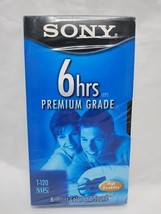 (1) Sony 6hrs Premium Grade T-120 VHS Recording Tape Sealed - £6.96 GBP