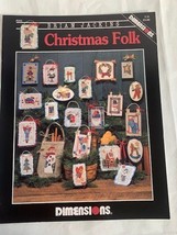 Dimensions Christmas Folk cross stitch design book - $7.91