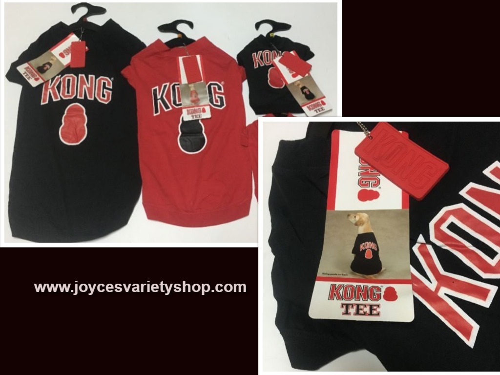Kong Dog Tees Shirts Red or Black Many Sizes NWT - $10.99