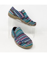Roper Womens Multicolored Canvas Slip on Flat Comfort Shoes, Size 7.5 - £22.40 GBP