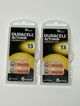 12 Pcs Duracell Activair Hearing Aid Batteries Size 13 Exp 04 2024 Easy Tab - £6.86 GBP