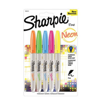 Sharpie Permanent Fine Marker 5pcs (Neon) - £28.17 GBP