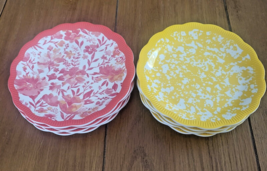 The Pioneer Woman Country Splatter Yellow Appetizer Plate Set Melamine N... - $365.87 MXN