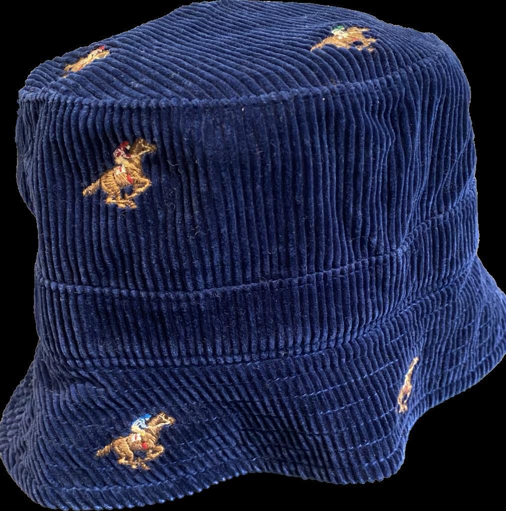 NWT Men's Women's Ralph Lauren Polo Players Blue Corduroy Bucket Hat S/M/L/XL Item image 4