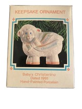 Hallmark Keepsake Ornament - Baby&#39;s First Christening 1991- New Old Stock - £5.48 GBP