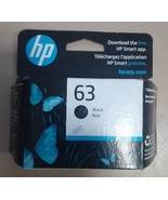 HP 63 Black Ink Cartridge F6U62AN Exp. 11/23 Made In Malaysia NEW &amp; SEALED - $398.14 MXN