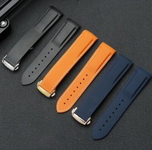 Curved Rubber Strap for Omega Seamaster Speedmaster Moonswatch & Tudor Watch - $17.15+