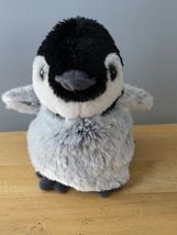 Wild Republic Penguin Plush Baby Emperor Chick Toy 7&quot; Gray &amp; Black Chick Soft - £11.71 GBP