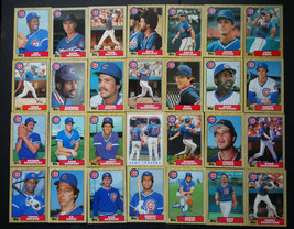 1987 Topps Chicago Cubs Team Set of 28 Baseball Cards - £3.92 GBP