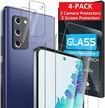  2-Pack For Samsung Galaxy S20 FE 5G Tempered Glass/Camera Lens Screen Protector - £6.73 GBP+
