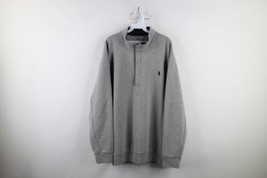 Ralph Lauren Mens 2XB Soft Knit Snap Button Pullover Sweatshirt Heather ... - £38.80 GBP