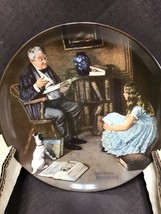 Vintage Knowles Norman Rockwell The Storyteller Collector Plate Mib - £3.87 GBP