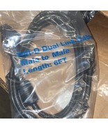 6 FT DVI-D Cable Dual Link Male to Male DVI 24+1 Pins Monitor Display Cord - £3.14 GBP