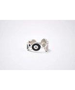 Sterling Silver Ring - Bubbles Black and White - $99.15 CAD