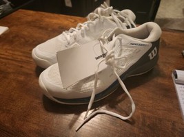 Wilson Rush Pro Ace WRS329270 Womens Cloud White/Gray Pickleball Shoes Size US 9 - $74.25