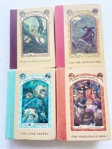 Lot of 4 A Series of Unfortunate Events books, Hardcover Vol 2, 6, 11, 12 - £10.38 GBP