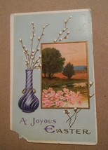 015 Vintage A Joyous Easter Postcard 1914 New York 1 Cent Postage - £3.98 GBP