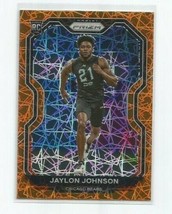 Jaylon Johnson (Chicago) 2020 Panini Prizm Orange Laser Prizm Rookie Card #306 - £7.44 GBP