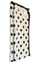 Monica + Andy Patriotic Organic Cotton Baby Blanket Ivory Black Stars One Size - $23.76