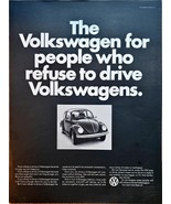 VOLKSWAGEN BEETLE BUG-&quot;for people who refuse to drive VW&quot; 1968 Vintage P... - $330.90 MXN