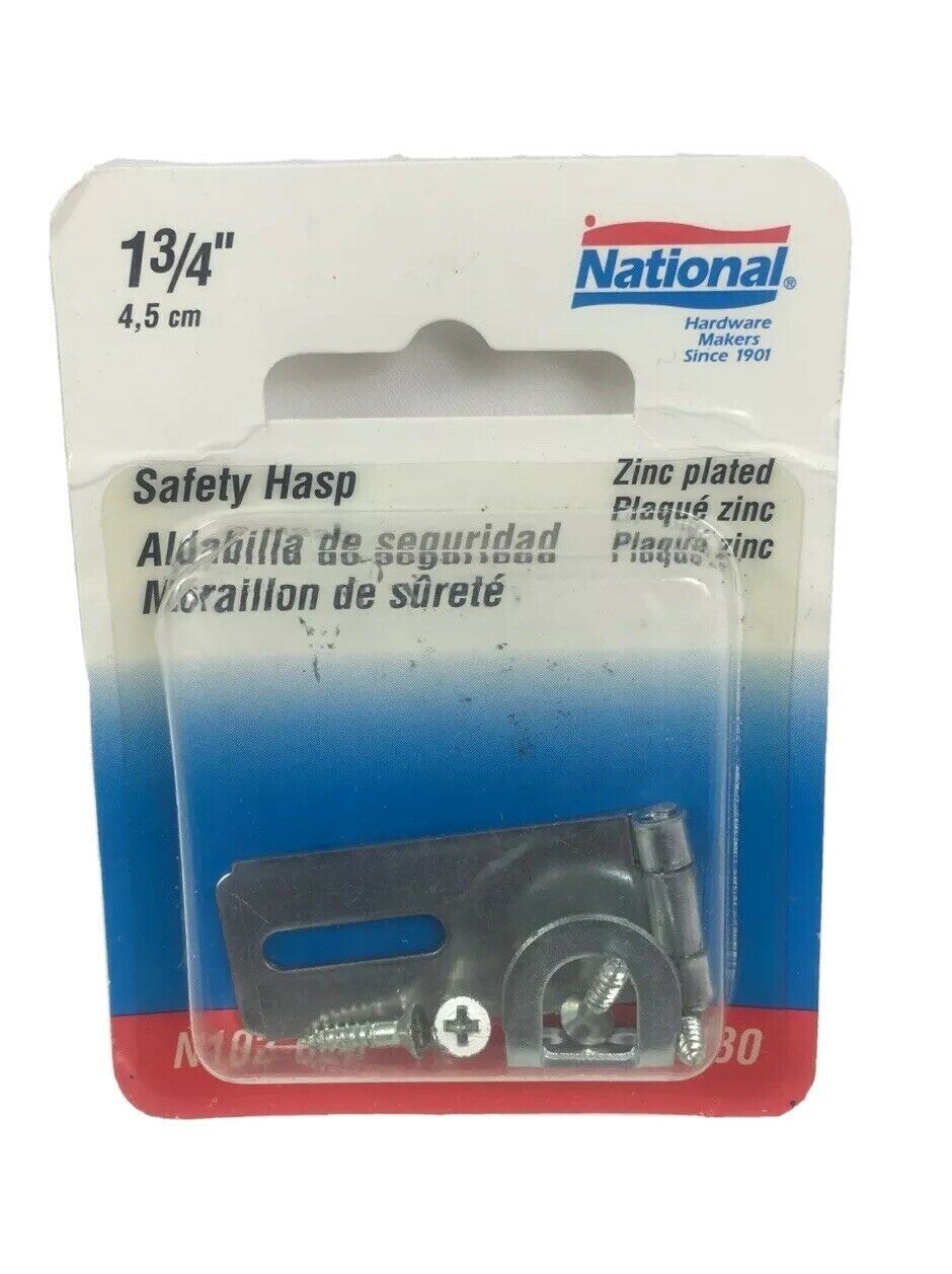 National Hardware N102-020 V30 Safety Hasp  Zinc  1 3/4" - $5.94