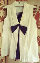 Sears All Cotton Sailor Dress Size 5 Vintage - £11.80 GBP