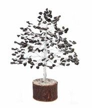 Decorative Tree Feng shui Showpiece Vastu Black Onex Stone Gemstone Lucky - £18.72 GBP