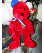 Ty 2002 Beanie Buddy AMERICA the Bear Red Version 14 inch W/Tags NEW - $516.41 MXN