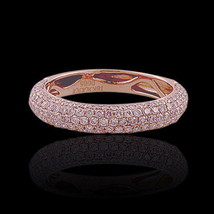 0.76ct Natural Fancy Pink Diamonds Engagement Ring 18K Band From Argyle AUS - £2,412.00 GBP