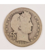 1909-O 25C Barber Quarter in About Good AG Condition, Nice 4 Digit Date - £53.50 GBP