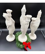 Plaster Nativity Wise Men Trio – 14&quot; Melchior Caspar Balthazar Statues - $52.24