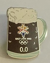 2002 Salt Lake City Winter Olympics Logo Dark Beer Mug 0.0 Pin - £23.73 GBP