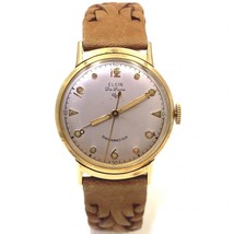 Pre-Owned Elgin De Luxe 30mm 10K Yellow Gold Filled Dress Watch Rare Dial - £389.24 GBP