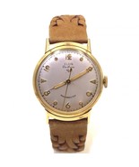 Pre-Owned Elgin De Luxe 30mm 10K Yellow Gold Filled Dress Watch Rare Dial - £392.27 GBP