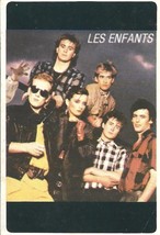 ⭕VTG card pocket calendar 1986 LES ENFANTS Portugal group music singer - $6.37 CAD