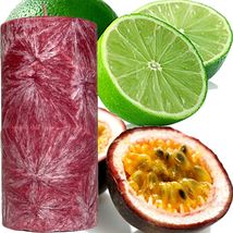 Passion Fruit &amp; Lime Scented Palm Wax Pillar Candle Hand Poured - £19.65 GBP+