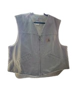 Vintage Carhartt V13DES Sherpa Lined Work Vest - $122.59 CAD