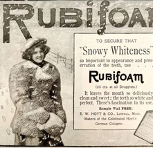 Rubifoam Mouthwash 1897 Advertisement Victorian Snowy Whiteness Dental D... - £15.73 GBP
