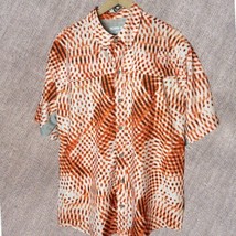 Reel Legends Men&#39;s Shirt Size Large UPF 50 Orange Mariner II Short Sleev... - $26.12