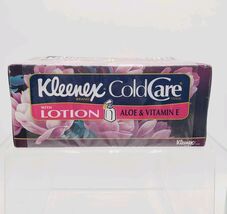 Vintage 1986 KLEENEX ColdCare with Lotion TISSUES Purple Floral Aloe Vit... - $13.94