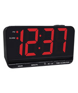 New Equity 3&quot; Large Easy to Read LED Display Alarm Clock with Brightness... - $39.55