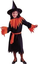 Fun World Wendy the Witch Child Halloween Costume Large (12-14) Black/Orange - £15.58 GBP