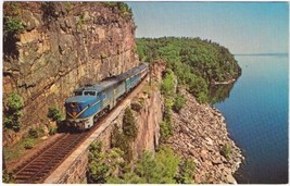 Postcard Train The Laurentian Delaware &amp; Hudson Railroad Lake Champlain New York - £3.12 GBP