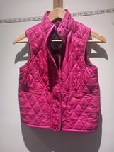 BARBOUR Pink Quilted Sleeveless jacket size L 10/11 Girls Express Shipping - $22.50