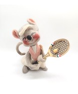 Annalee 1971 Mouse Tennis Lady Stuffed Doll Vtg Mobilitee Doll 6in Gray ... - £8.95 GBP