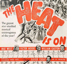 1943 The Heat Is On Mae West Movie Xavier Cugat Advertisement WW2 Era DW... - $334.10 MXN