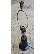 Glass Bottle Table Lamp Lounge Light Handmade By Me Corded Electric Nove... - €33,91 EUR