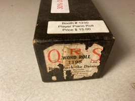 Vtg QRS 1195 Bring Back the Daisies 1920 Waltz Piano Roll - £7.85 GBP