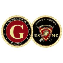 Marine Corps Usmc Basic School Company G 1.75&quot; Challenge Coin - £27.66 GBP